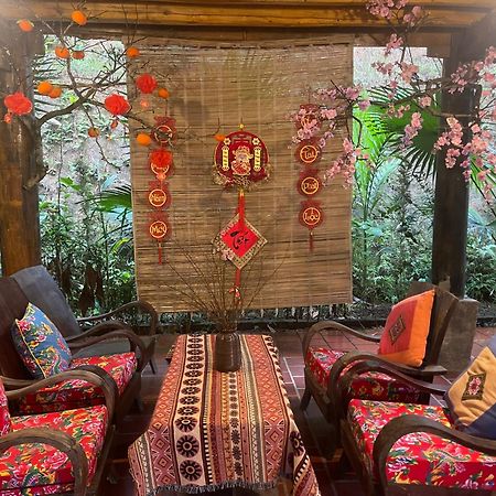 Vu Linh Palm House Homestay - Bungalow Yen Bai Dış mekan fotoğraf