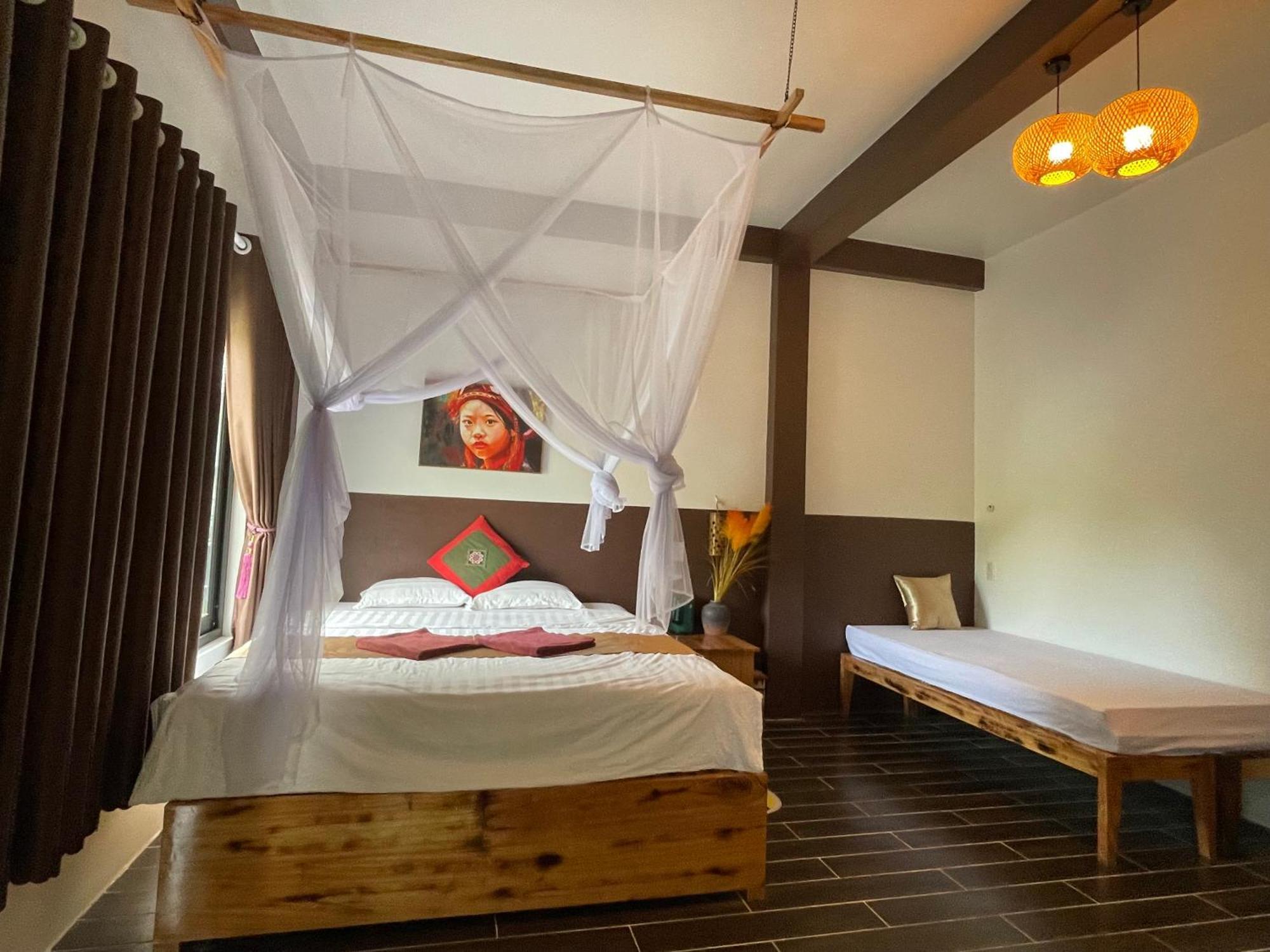 Vu Linh Palm House Homestay - Bungalow Yen Bai Dış mekan fotoğraf