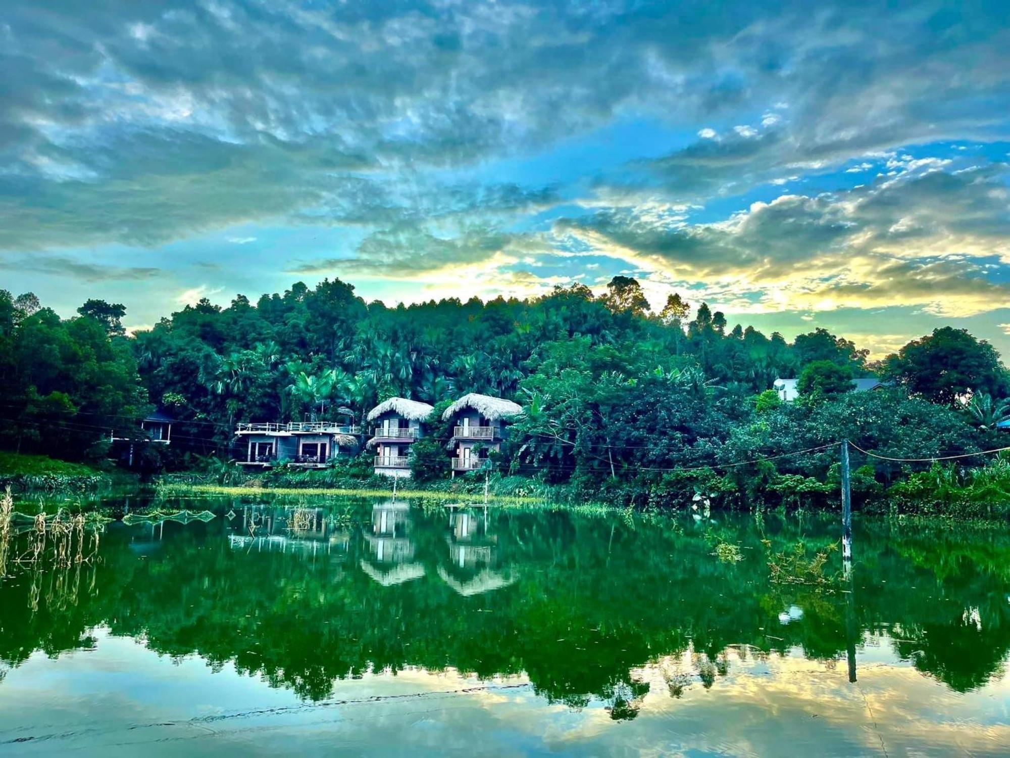 Vu Linh Palm House Homestay - Bungalow Yen Bai Dış mekan fotoğraf