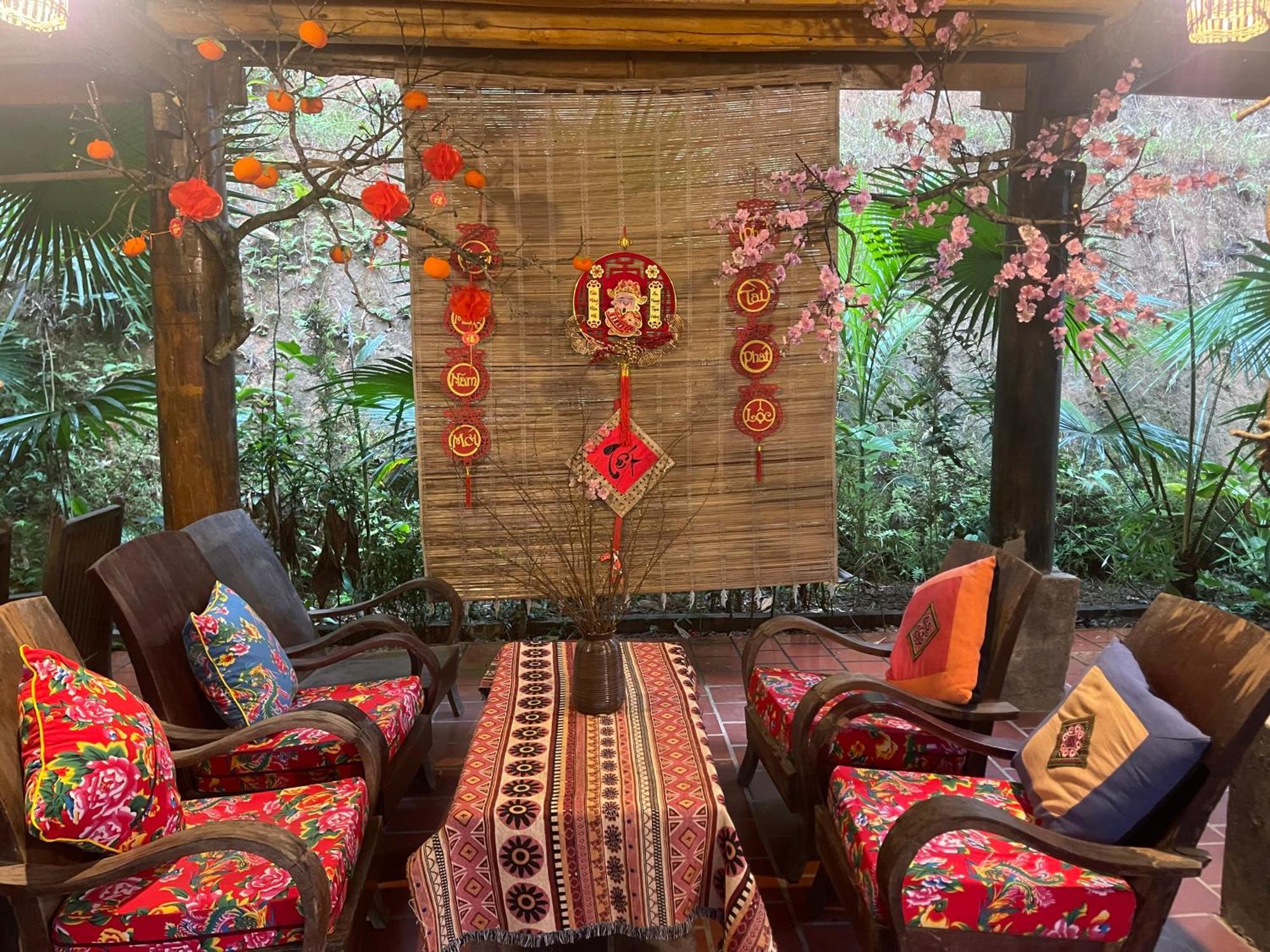 Vu Linh Palm House Homestay - Bungalow Yen Bai Dış mekan fotoğraf